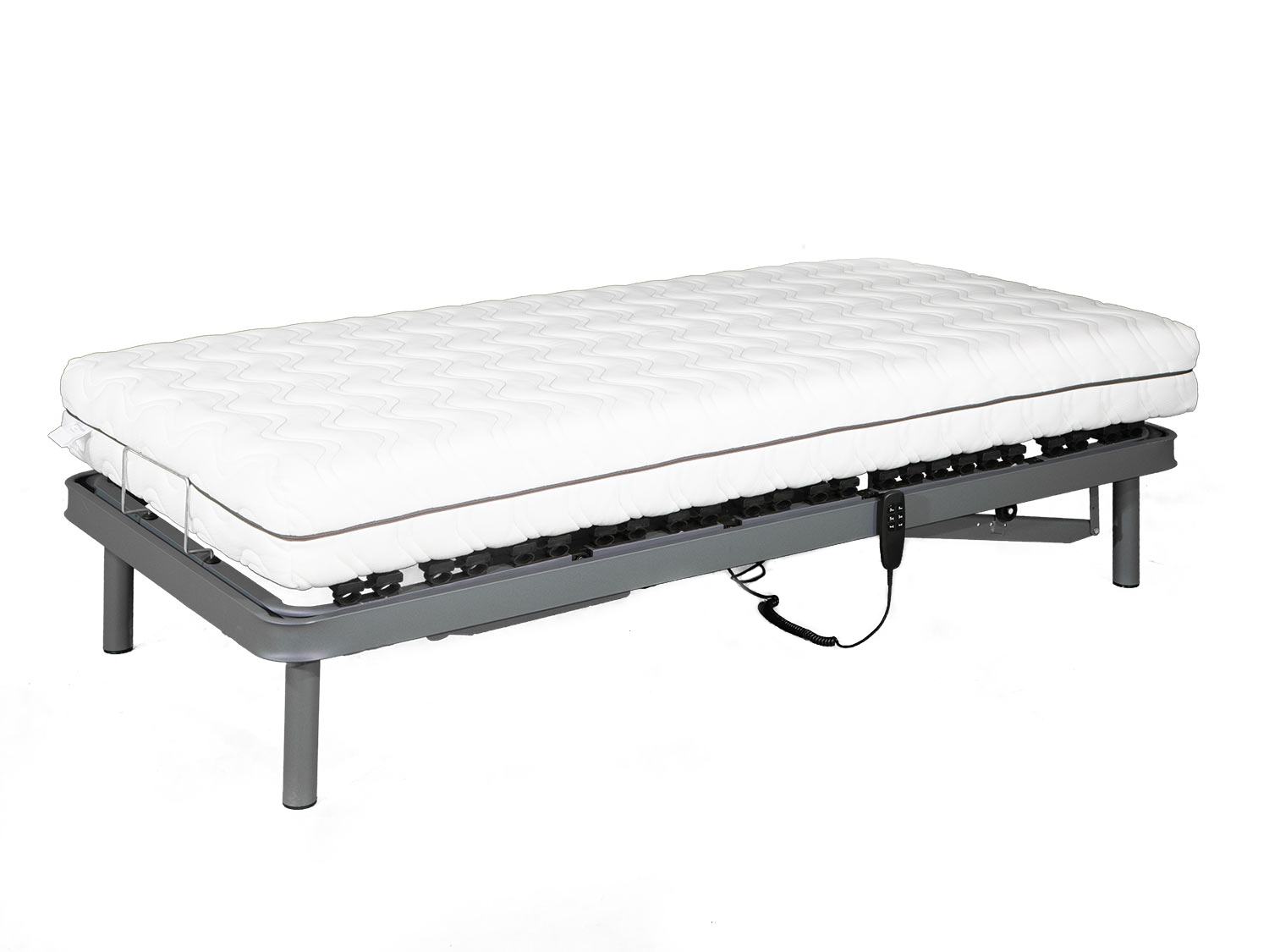 Pack colchón articulado visco Memory confort altura 20 cm + Cama articulada  5 planos eléctrica